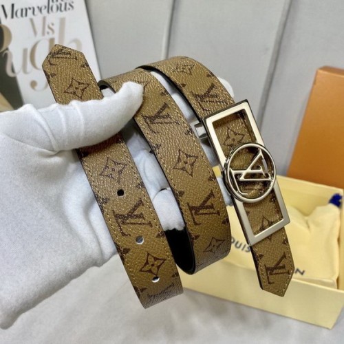 Super Perfect Quality LV Belts(100% Genuine Leather Steel Buckle)-4339