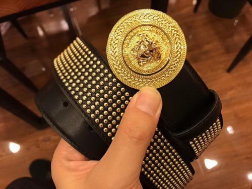 Super Perfect Quality Versace Belts(100% Genuine Leather,Steel Buckle)-998