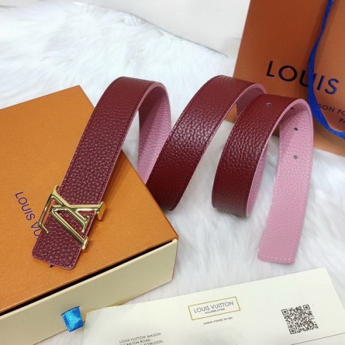 Super Perfect Quality LV Belts(100% Genuine Leather Steel Buckle)-3278