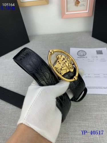 Super Perfect Quality Versace Belts(100% Genuine Leather,Steel Buckle)-1044
