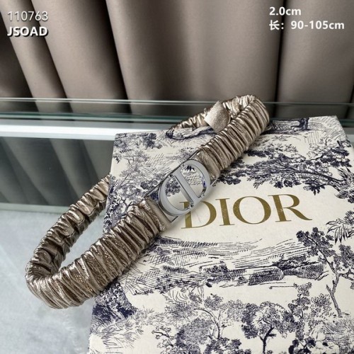 Super Perfect Quality Dior Belts(100% Genuine Leather,steel Buckle)-868