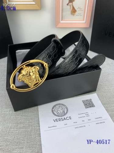 Super Perfect Quality Versace Belts(100% Genuine Leather,Steel Buckle)-1043