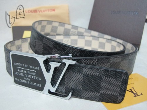 Super Perfect Quality LV Belts(100% Genuine Leather Steel Buckle)-4153