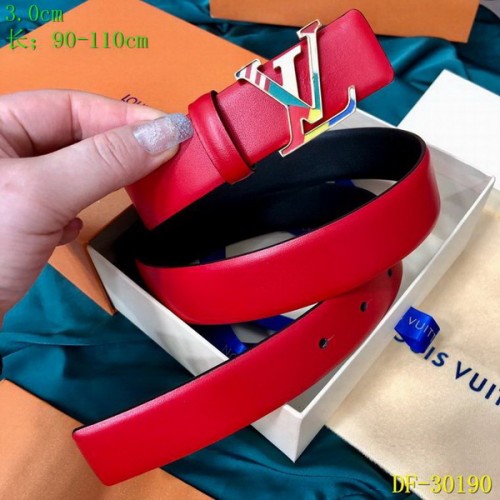 Super Perfect Quality LV Belts(100% Genuine Leather Steel Buckle)-3179