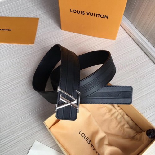 Super Perfect Quality LV Belts(100% Genuine Leather Steel Buckle)-4101