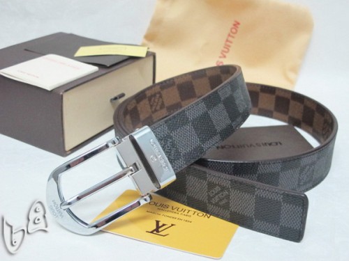Super Perfect Quality LV Belts(100% Genuine Leather Steel Buckle)-4170