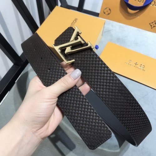 Super Perfect Quality LV Belts(100% Genuine Leather Steel Buckle)-3833
