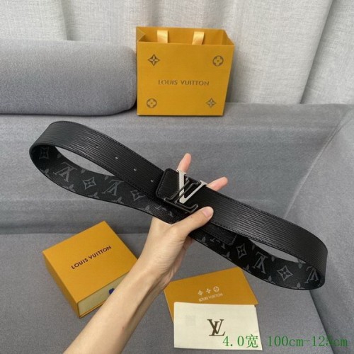 Super Perfect Quality LV Belts(100% Genuine Leather Steel Buckle)-4063