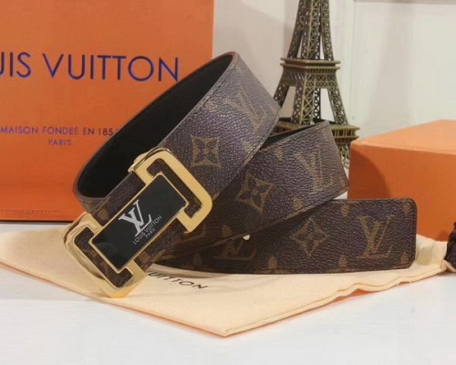 Super Perfect Quality LV Belts(100% Genuine Leather Steel Buckle)-3953
