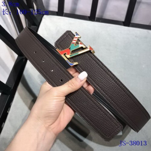 Super Perfect Quality LV Belts(100% Genuine Leather Steel Buckle)-3628