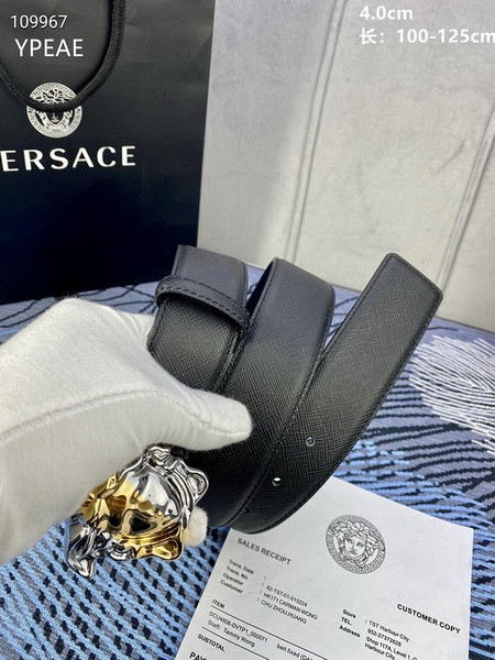 Super Perfect Quality Versace Belts(100% Genuine Leather,Steel Buckle)-983