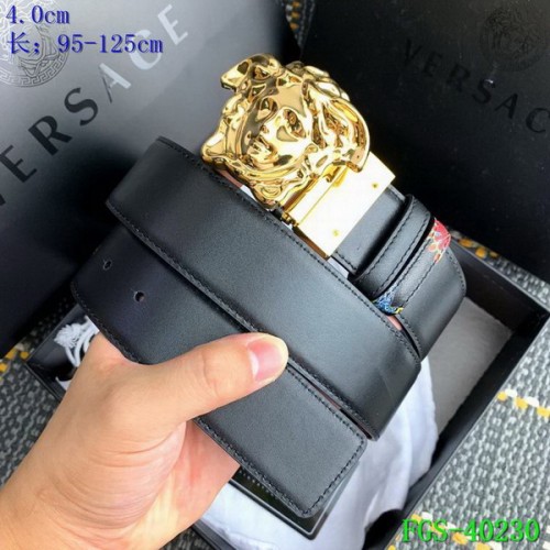 Super Perfect Quality Versace Belts(100% Genuine Leather,Steel Buckle)-1237