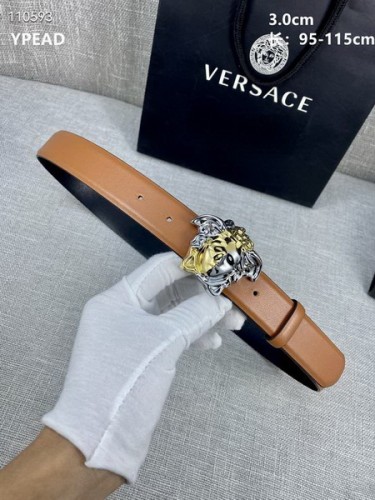 Super Perfect Quality Versace Belts(100% Genuine Leather,Steel Buckle)-1629
