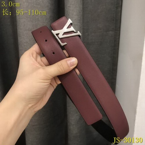 Super Perfect Quality LV Belts(100% Genuine Leather Steel Buckle)-3199