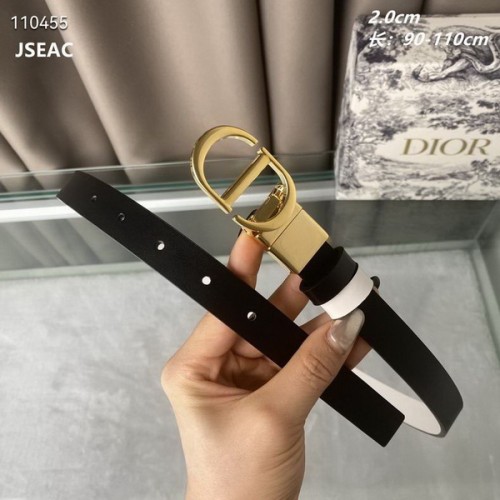 Super Perfect Quality Dior Belts(100% Genuine Leather,steel Buckle)-872