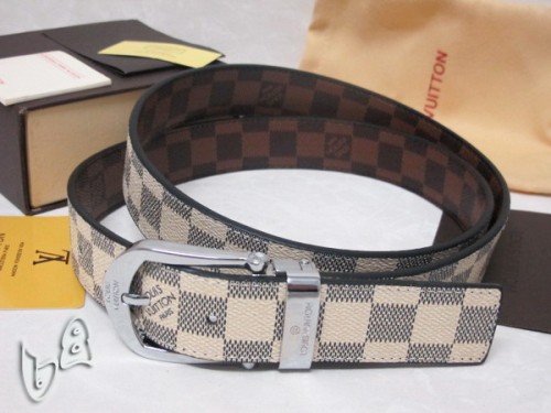 Super Perfect Quality LV Belts(100% Genuine Leather Steel Buckle)-4172