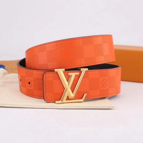 Super Perfect Quality LV Belts(100% Genuine Leather Steel Buckle)-4126