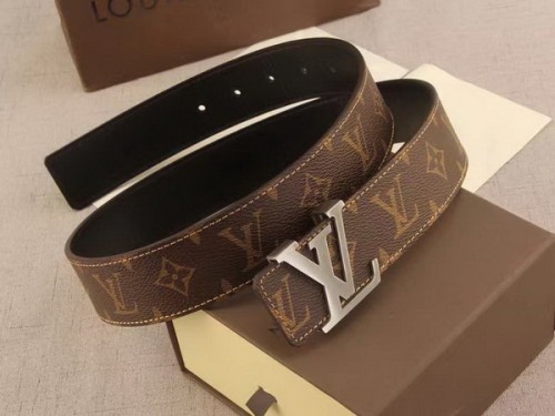 Super Perfect Quality LV Belts(100% Genuine Leather Steel Buckle)-3714