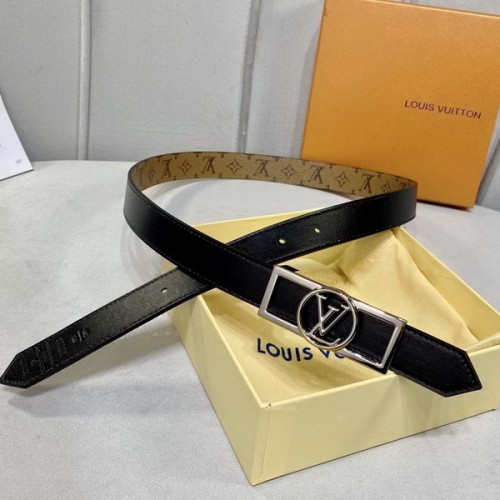 Super Perfect Quality LV Belts(100% Genuine Leather Steel Buckle)-4337