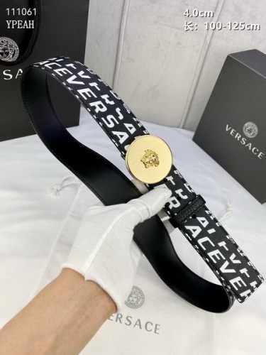 Super Perfect Quality Versace Belts(100% Genuine Leather,Steel Buckle)-806