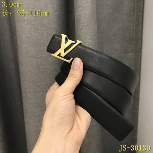Super Perfect Quality LV Belts(100% Genuine Leather Steel Buckle)-3207