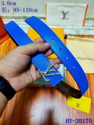 Super Perfect Quality LV Belts(100% Genuine Leather Steel Buckle)-3184