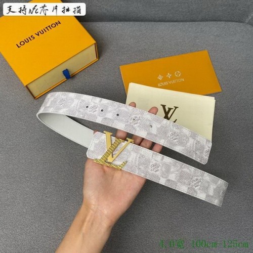 Super Perfect Quality LV Belts(100% Genuine Leather Steel Buckle)-4060