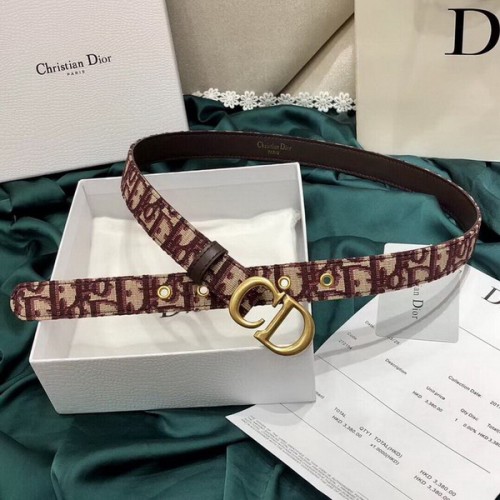 Super Perfect Quality Dior Belts(100% Genuine Leather,steel Buckle)-705