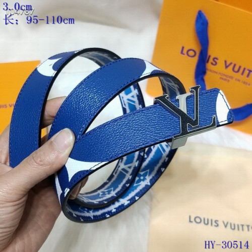 Super Perfect Quality LV Belts(100% Genuine Leather Steel Buckle)-4388