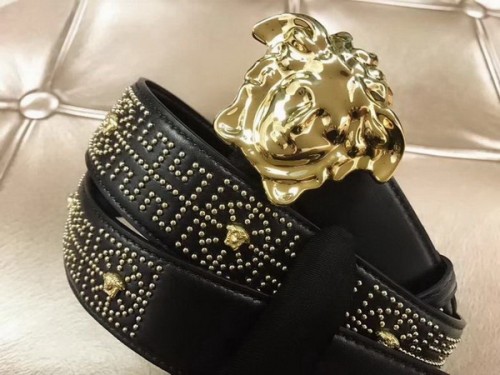 Super Perfect Quality Versace Belts(100% Genuine Leather,Steel Buckle)-1002