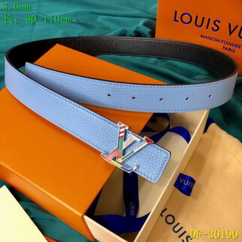 Super Perfect Quality LV Belts(100% Genuine Leather Steel Buckle)-3172