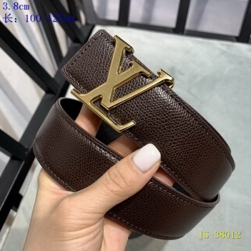 Super Perfect Quality LV Belts(100% Genuine Leather Steel Buckle)-3637