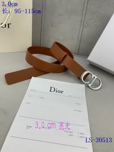 Super Perfect Quality Dior Belts(100% Genuine Leather,steel Buckle)-949
