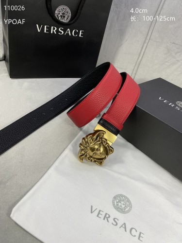 Super Perfect Quality Versace Belts(100% Genuine Leather,Steel Buckle)-968