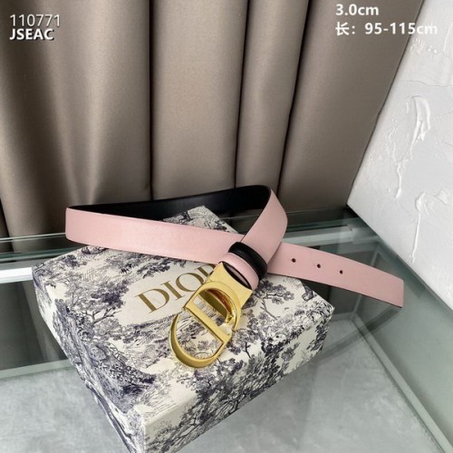 Super Perfect Quality Dior Belts(100% Genuine Leather,steel Buckle)-977
