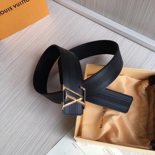 Super Perfect Quality LV Belts(100% Genuine Leather Steel Buckle)-4100