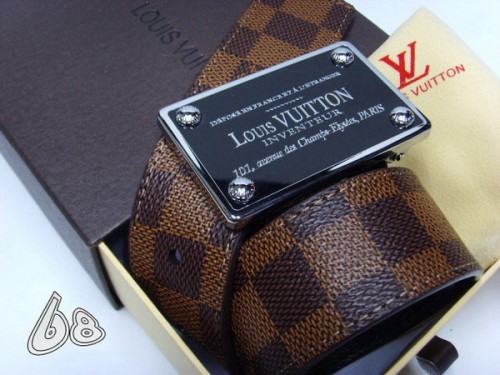 Super Perfect Quality LV Belts(100% Genuine Leather Steel Buckle)-4147