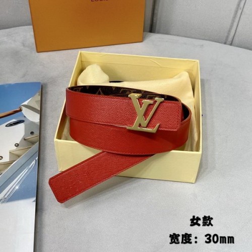 Super Perfect Quality LV Belts(100% Genuine Leather Steel Buckle)-3354