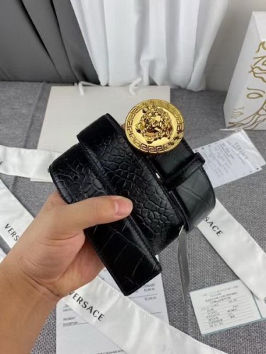 Super Perfect Quality Versace Belts(100% Genuine Leather,Steel Buckle)-1256