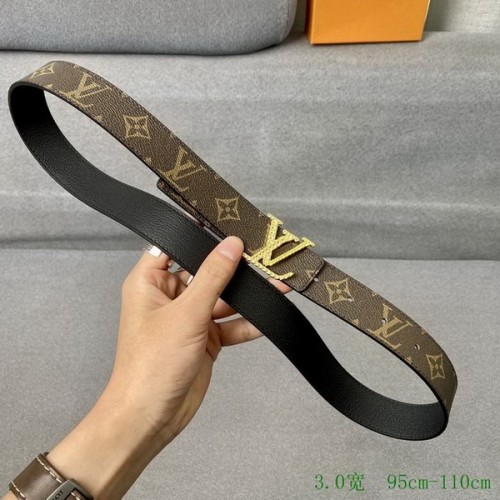Super Perfect Quality LV Belts(100% Genuine Leather Steel Buckle)-3230