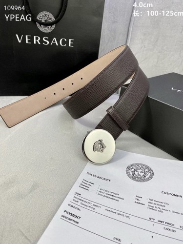 Super Perfect Quality Versace Belts(100% Genuine Leather,Steel Buckle)-919