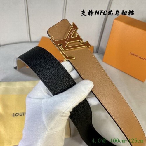 Super Perfect Quality LV Belts(100% Genuine Leather Steel Buckle)-4020