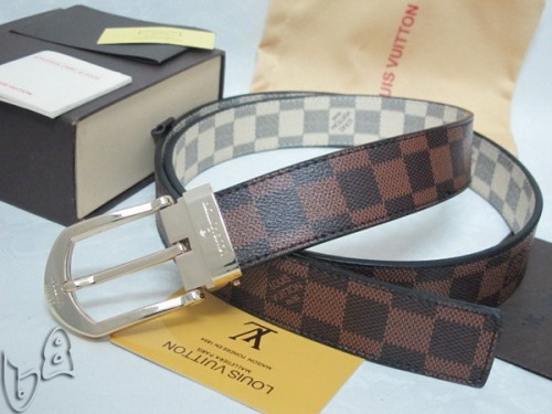 Super Perfect Quality LV Belts(100% Genuine Leather Steel Buckle)-4160