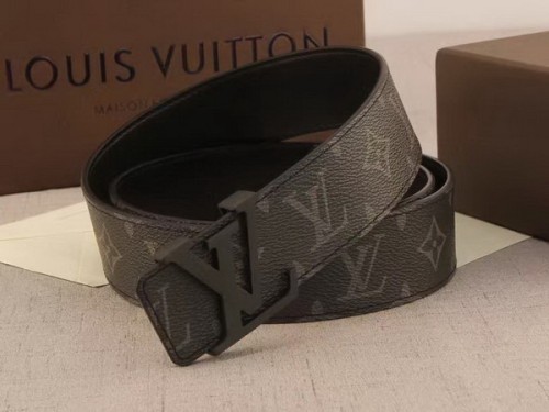 Super Perfect Quality LV Belts(100% Genuine Leather Steel Buckle)-3703