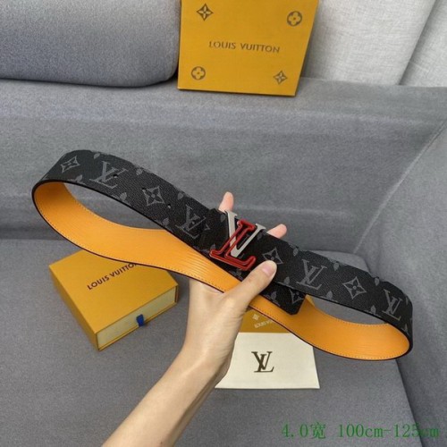 Super Perfect Quality LV Belts(100% Genuine Leather Steel Buckle)-4062