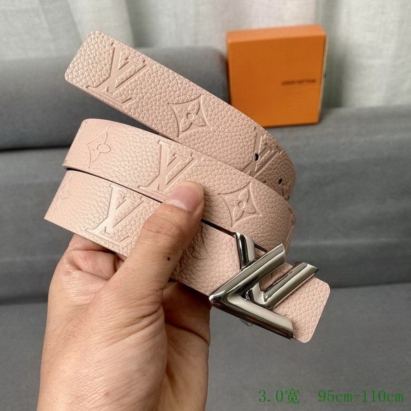 Super Perfect Quality LV Belts(100% Genuine Leather Steel Buckle)-3228