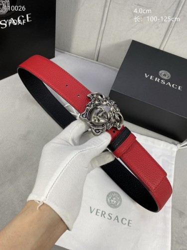 Super Perfect Quality Versace Belts(100% Genuine Leather,Steel Buckle)-967