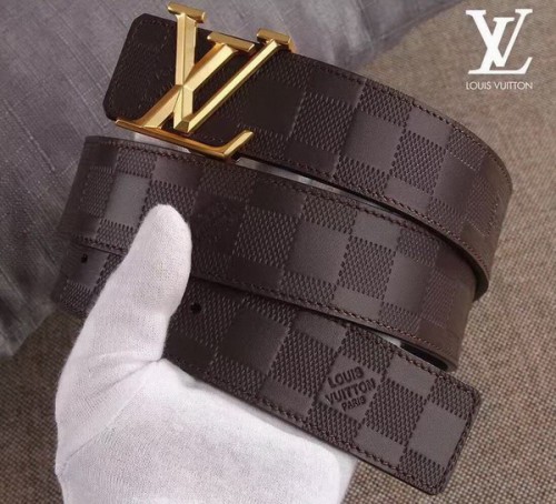 Super Perfect Quality LV Belts(100% Genuine Leather Steel Buckle)-3724