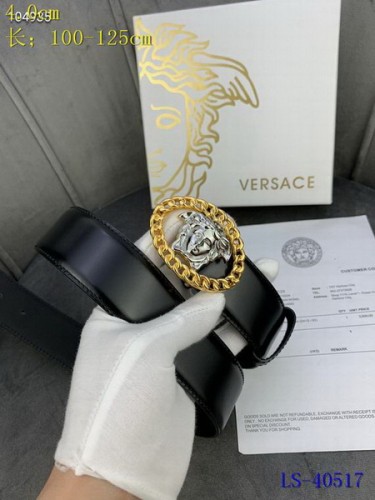 Super Perfect Quality Versace Belts(100% Genuine Leather,Steel Buckle)-1520