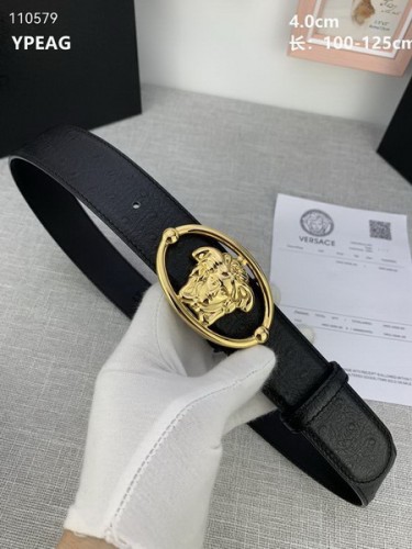 Super Perfect Quality Versace Belts(100% Genuine Leather,Steel Buckle)-805